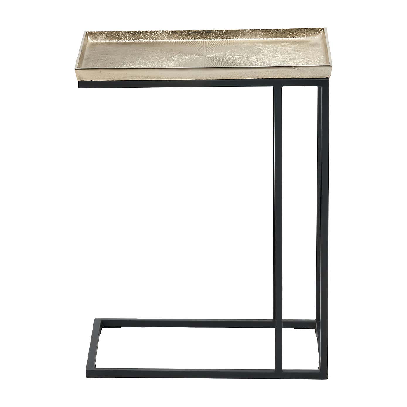 Franklin Supper Side Table, Gold Cast