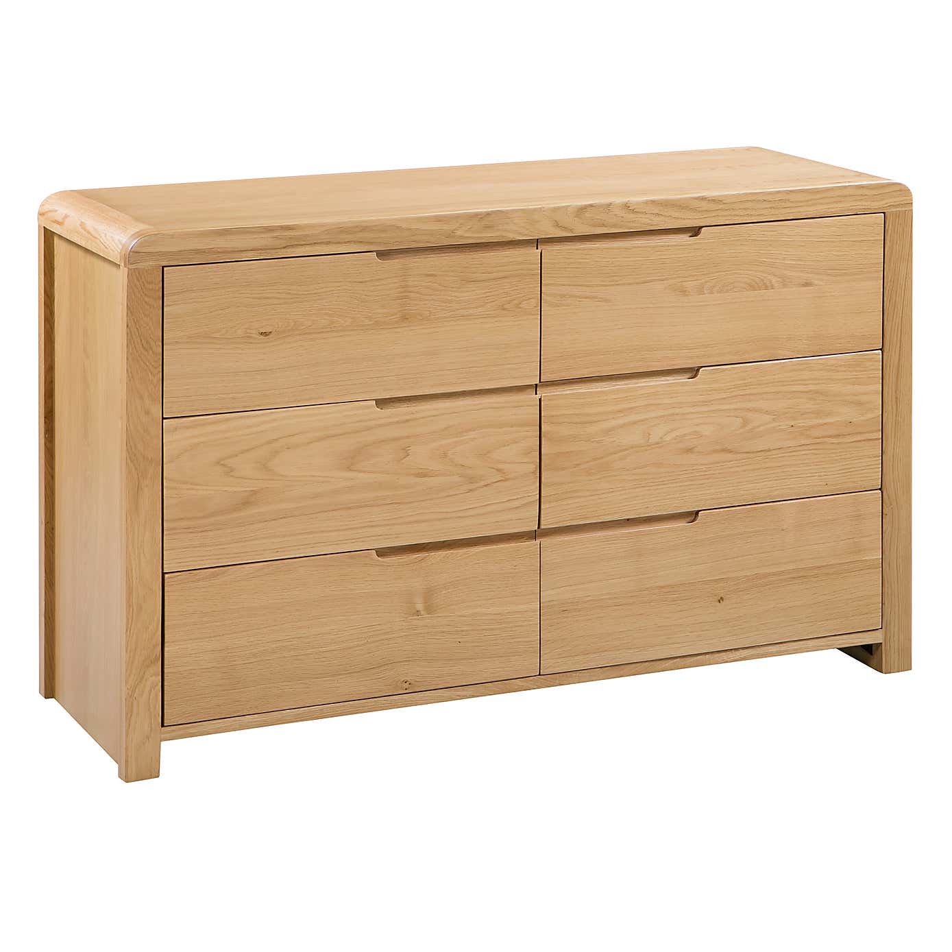 Curve Wide 6 Drawer Chest of Drawers