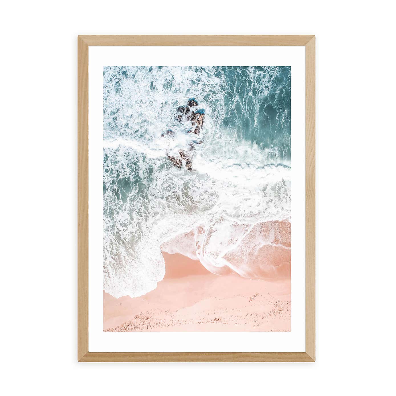 East End Prints Sands of Coral Haze Print