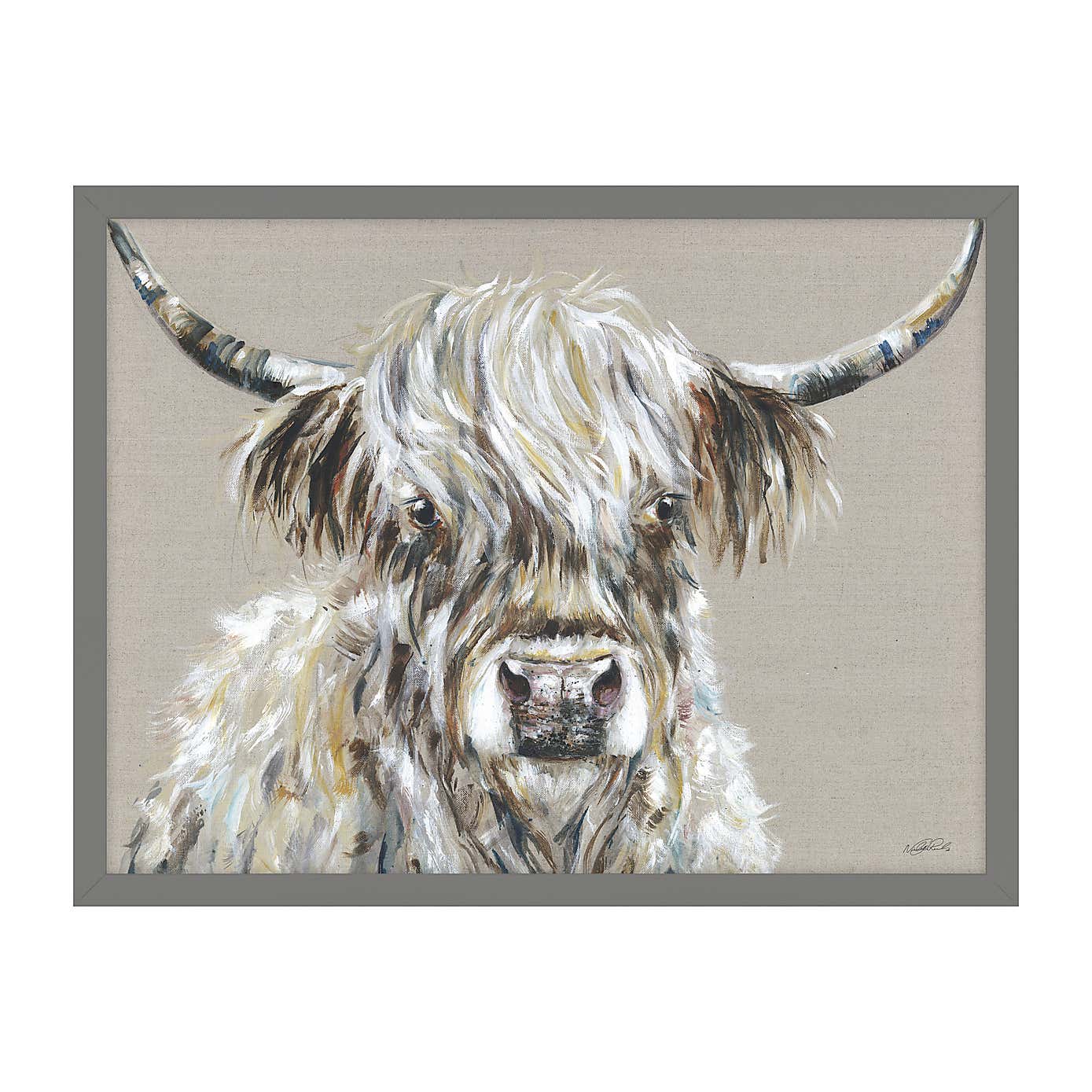 Fergus the Highland Cow Framed Print