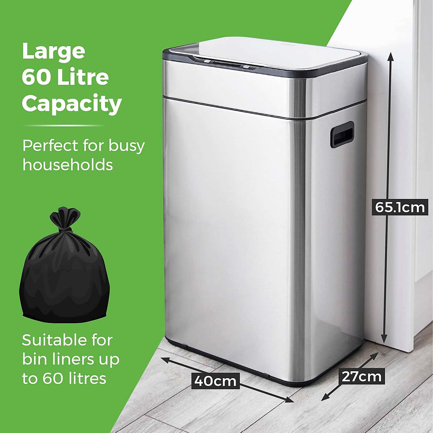 Tower 60L Ozone Sensor Bin