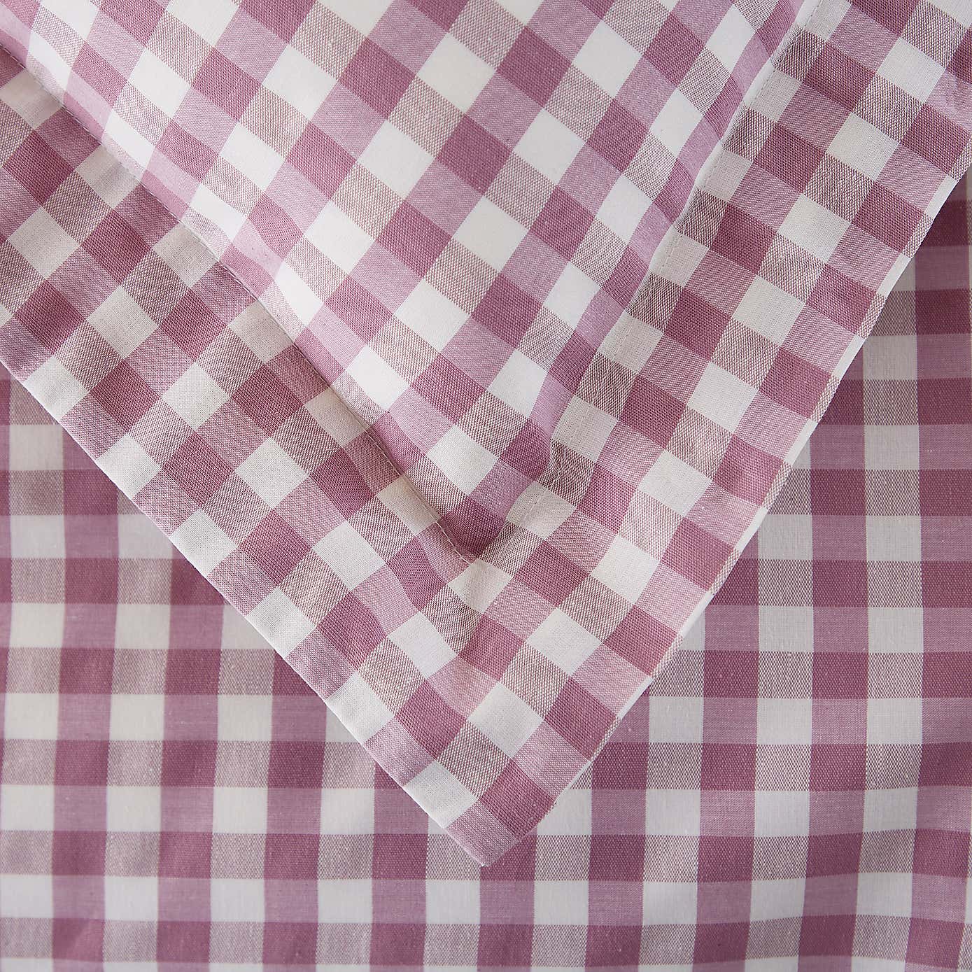 Portloe Gingham Woven Cotton Continental Pillowcase