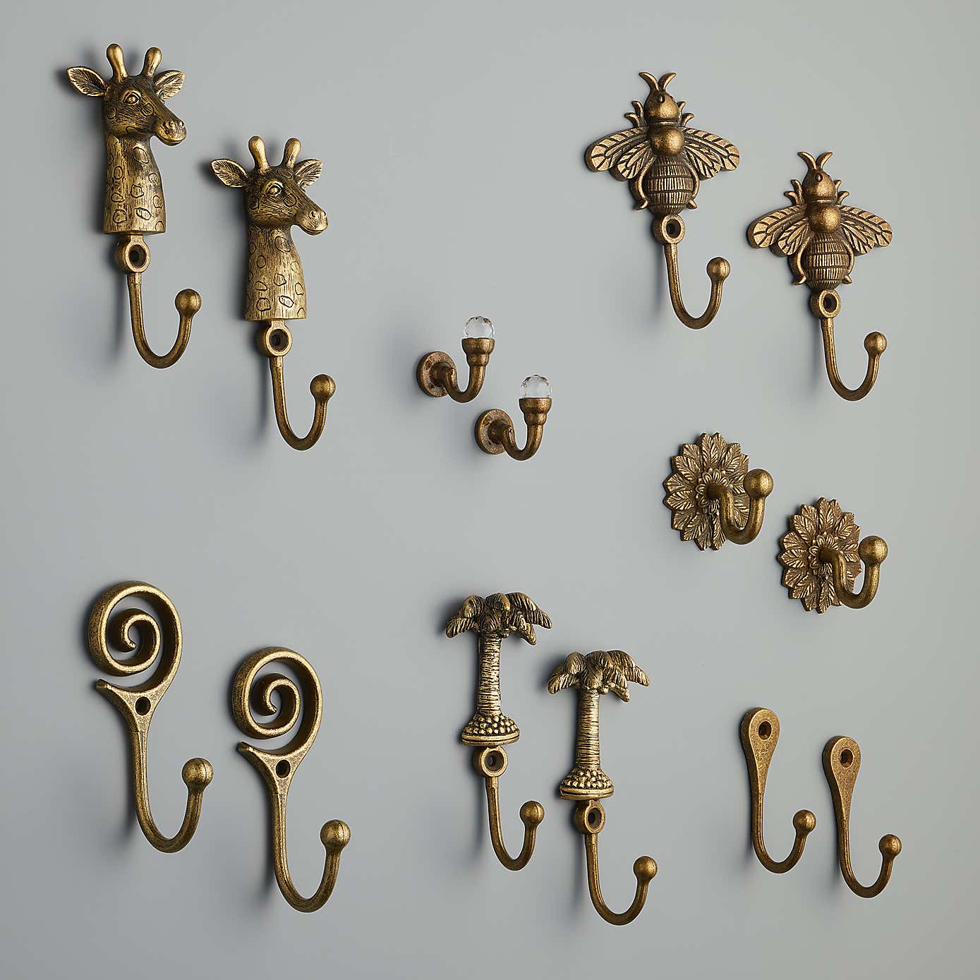 Mix and Match Giraffe Curtain Tieback Hooks