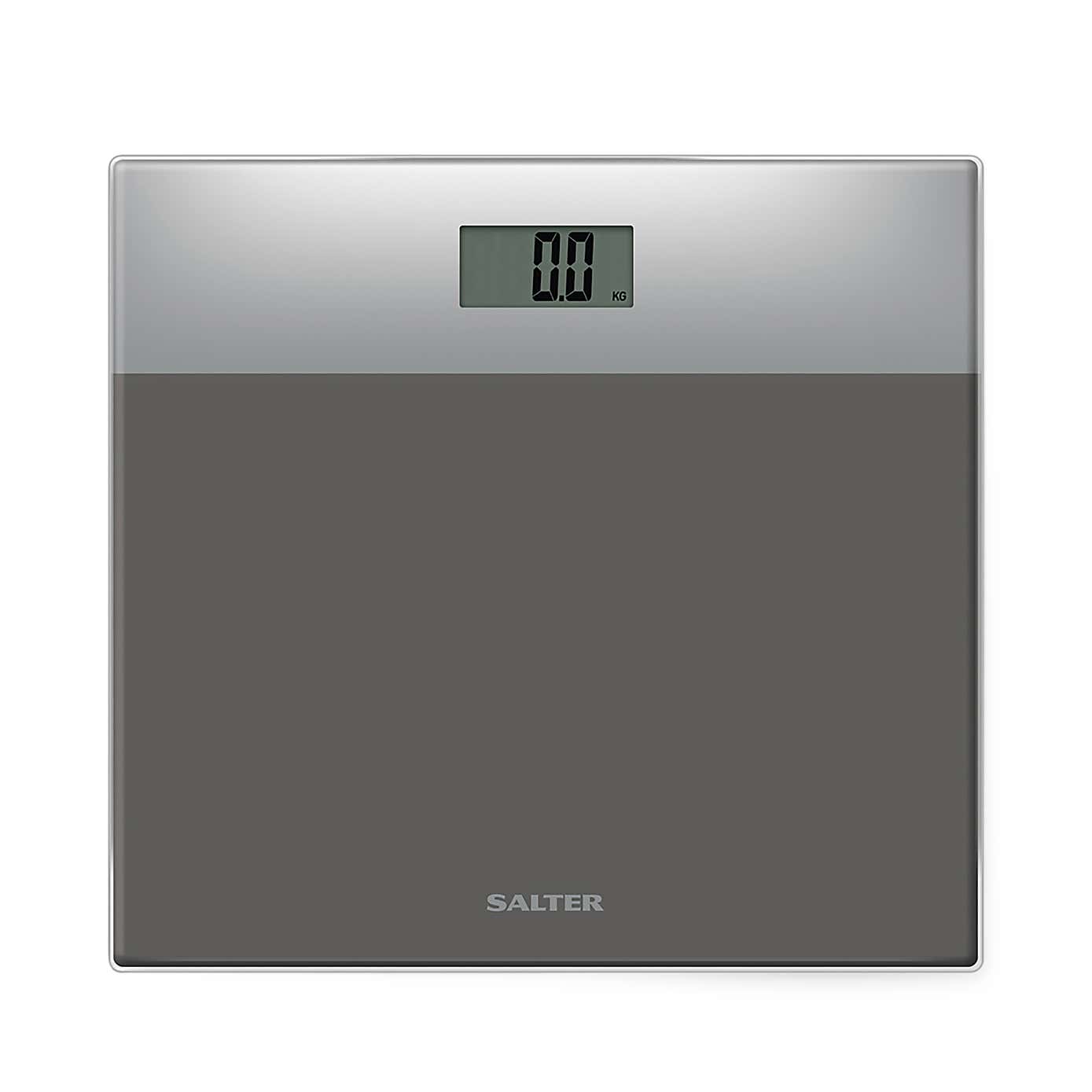 Salter Grey Glass Electronic Bathroom Scale