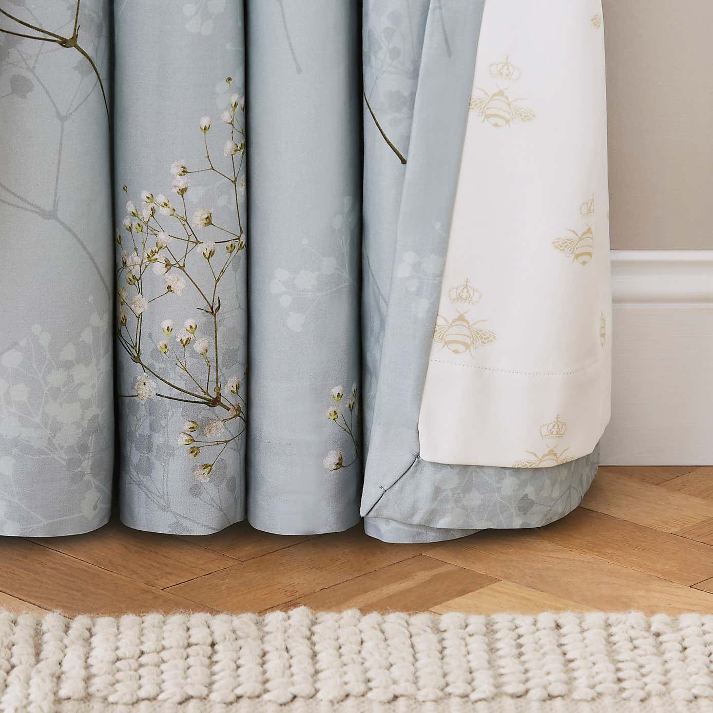 Dorma Gypsophilia Blackout Pencil Pleat Curtains