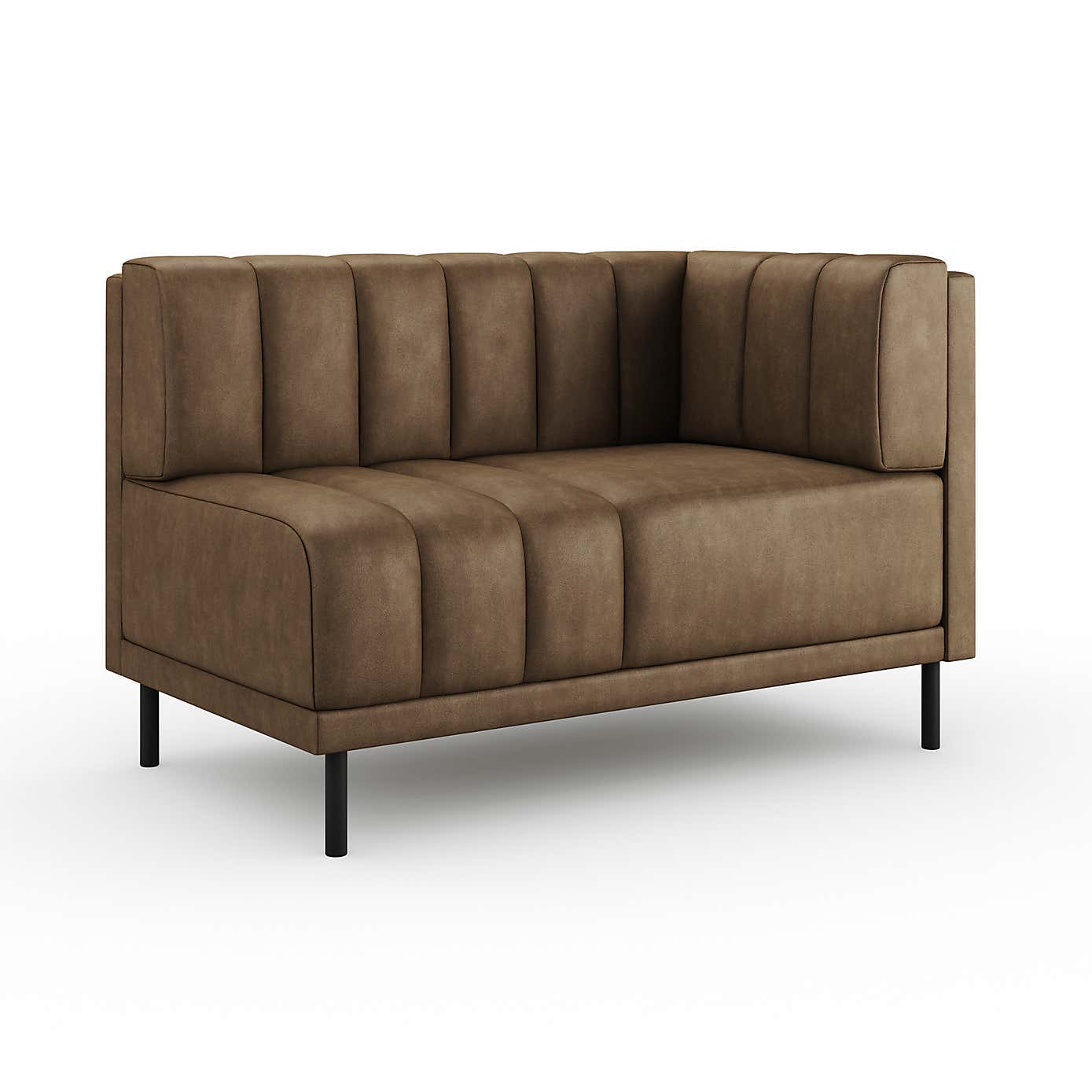 Amali Corner Dining Bench, Faux Leather