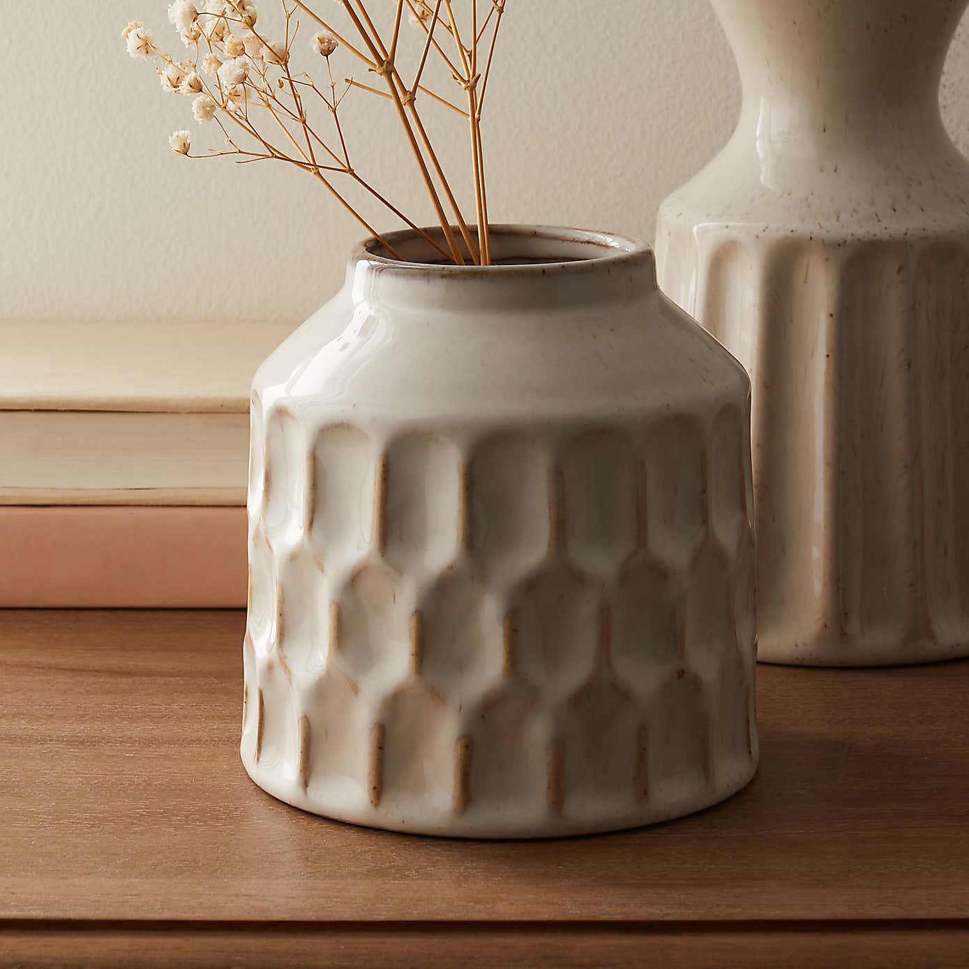 Concave Ceramic Vase