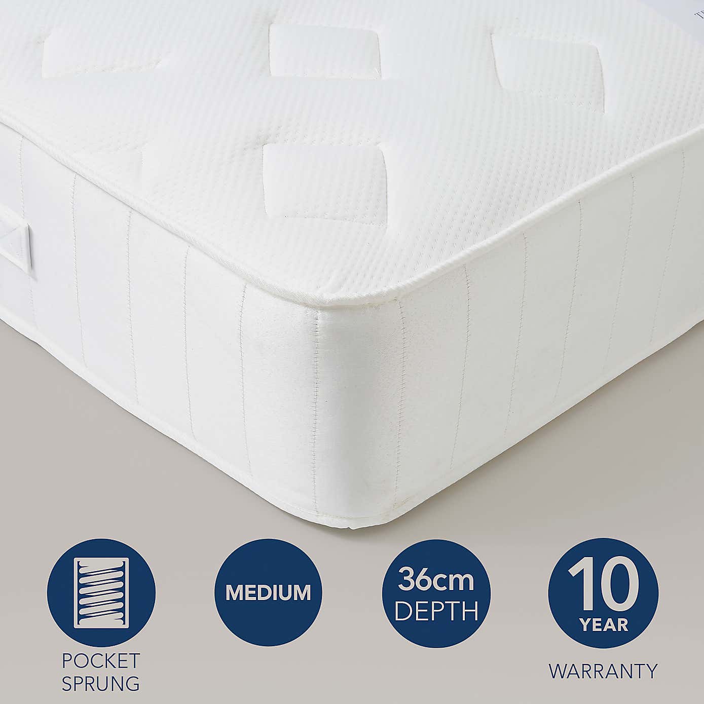 Fogarty Dreamy Comfort Memory Foam Top 1000 Pocket Sprung Mattress