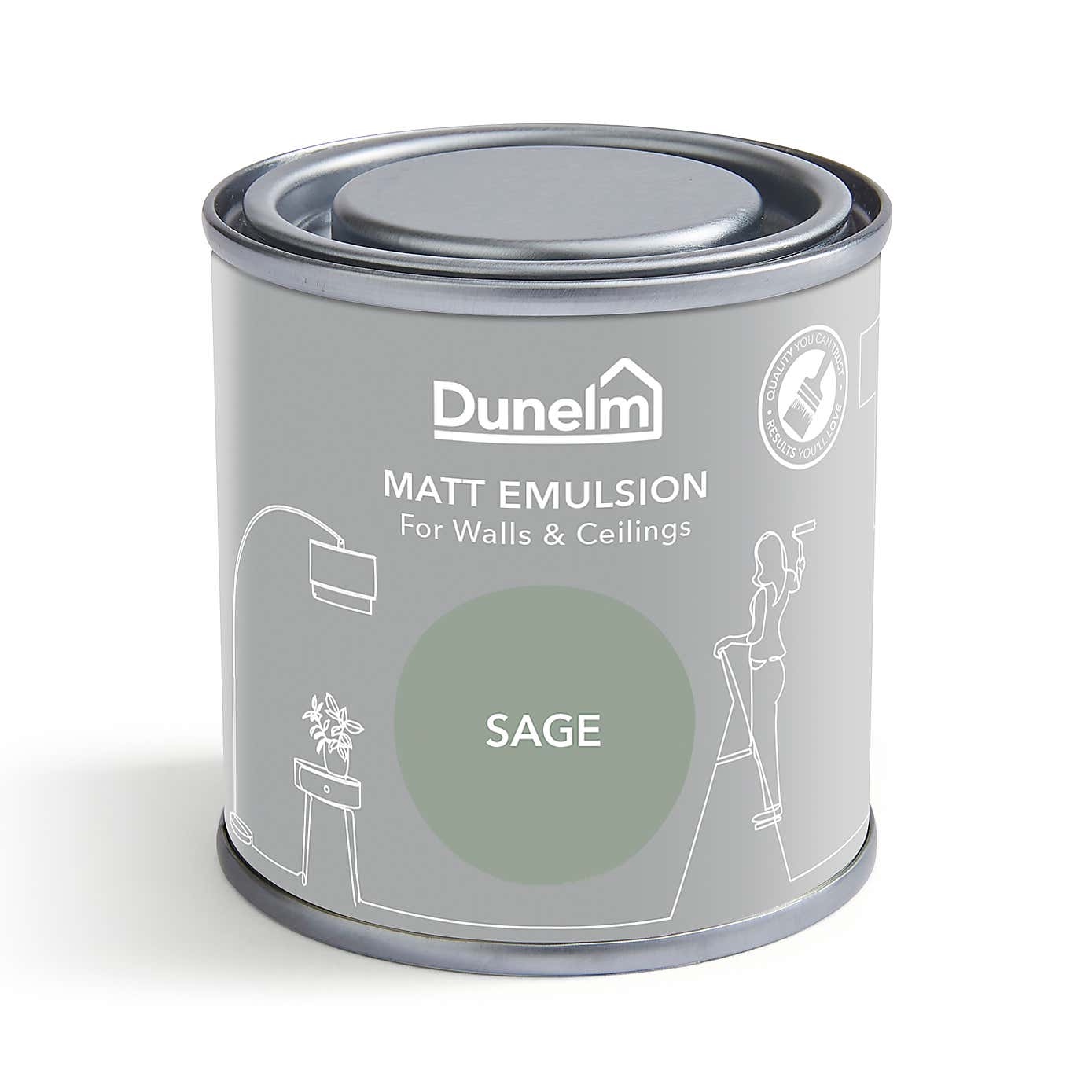 Dunelm Sage Matt Emulsion Paint