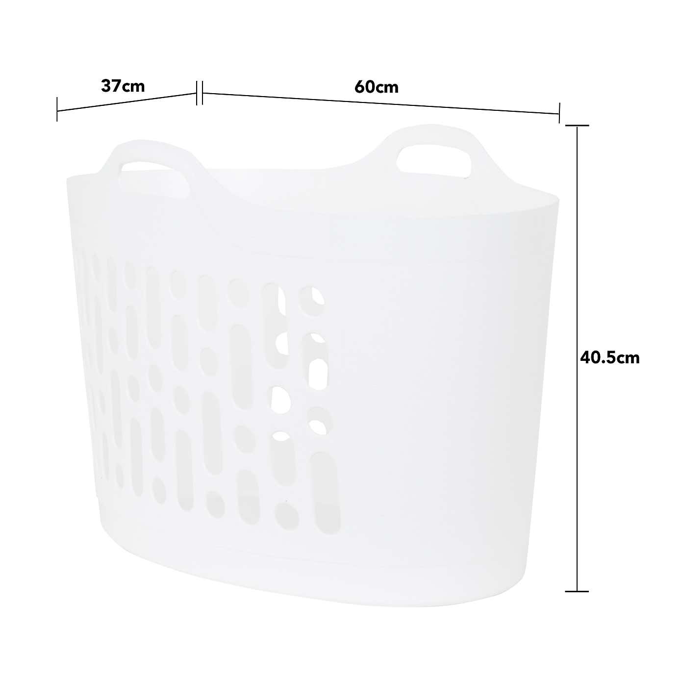Wham 8/50L Set of 2 Plastic Flexi Laundry Baskets