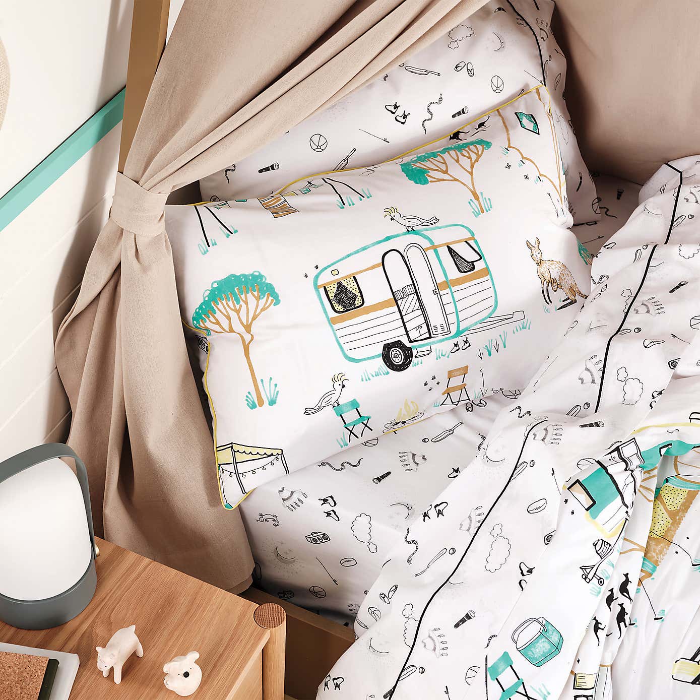 Linen House Kids Down By The River 100% Cotton Duvet Cover & Pillowcase Set