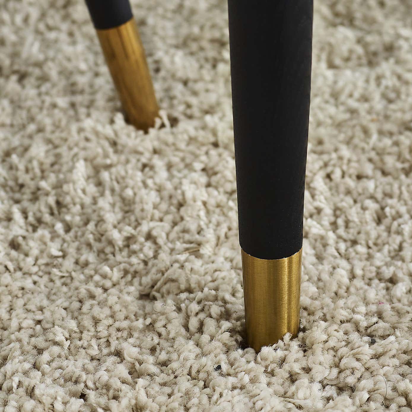 Louis Black Fluted Stone Dining Table