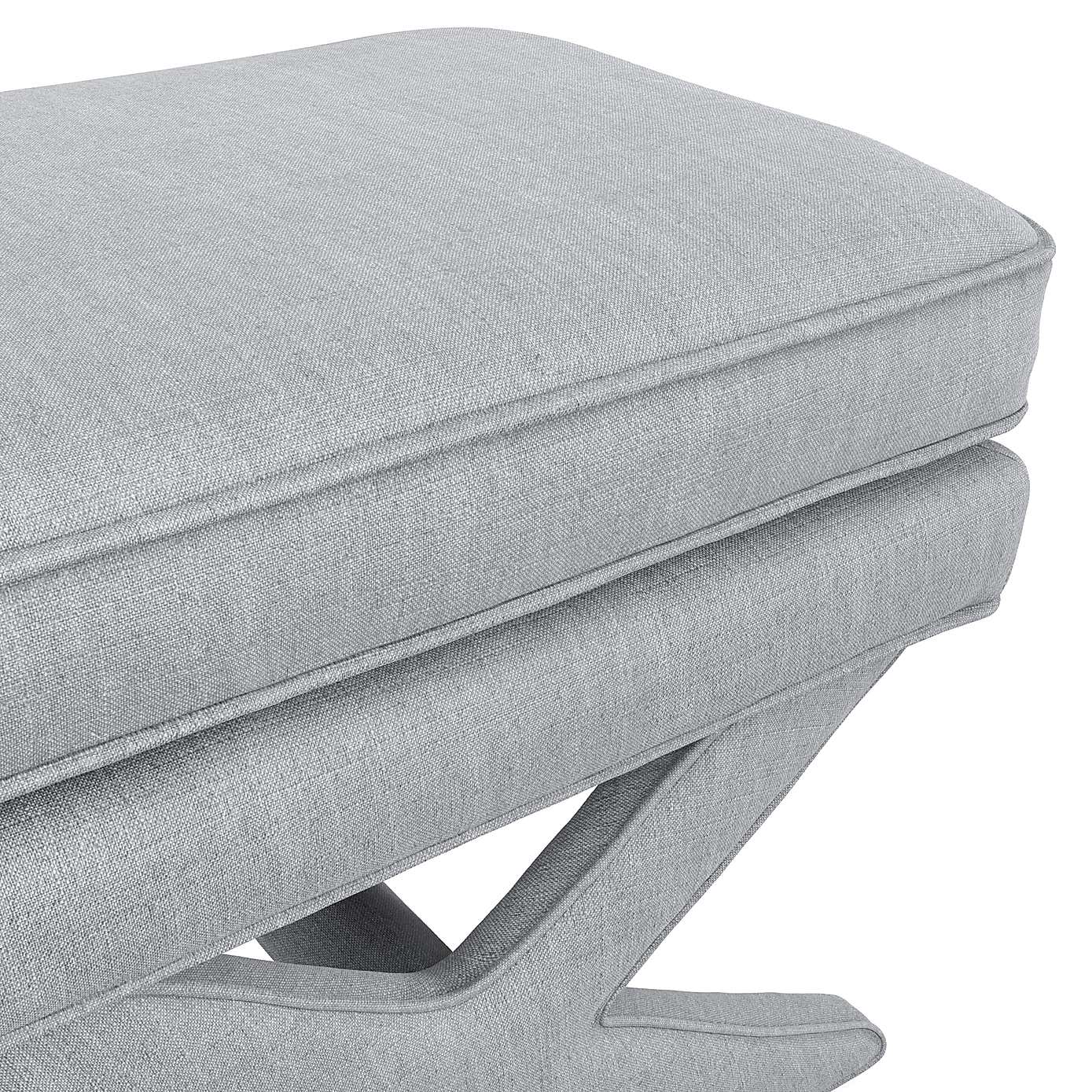 Rhode Linen Blend Footstool