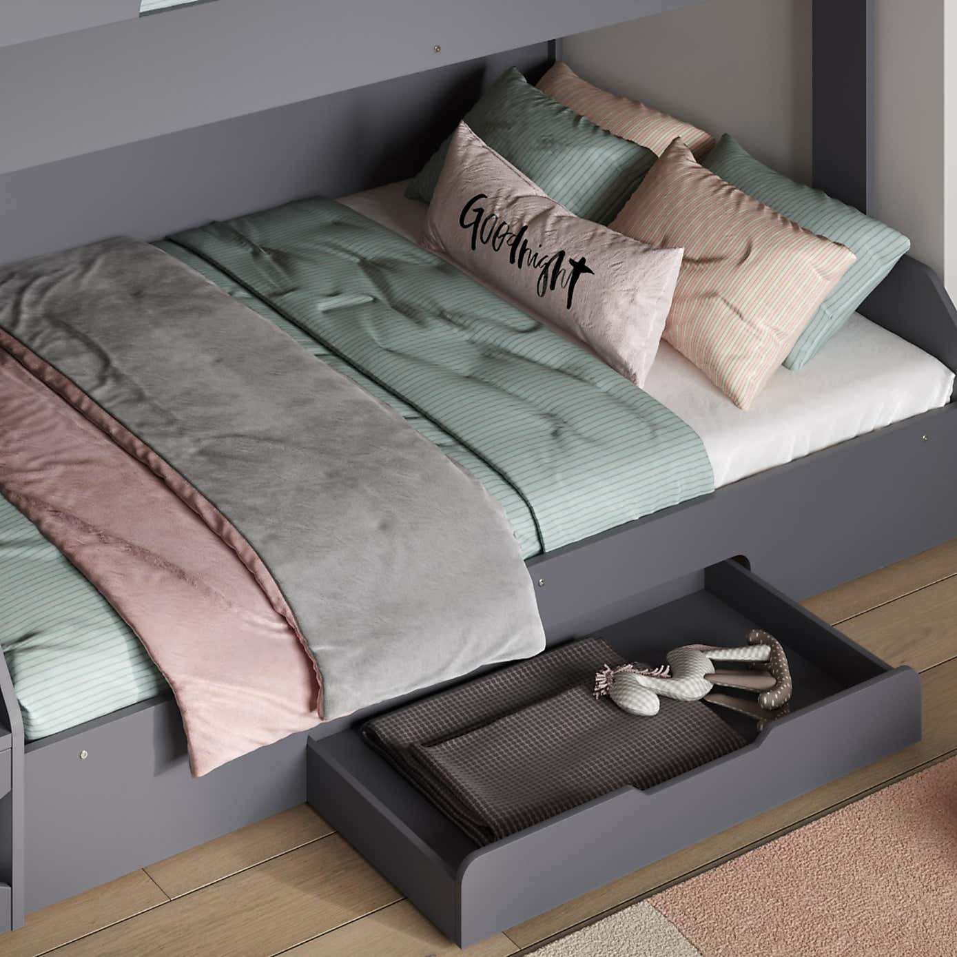 Slick Staircase Triple Bunk Bed