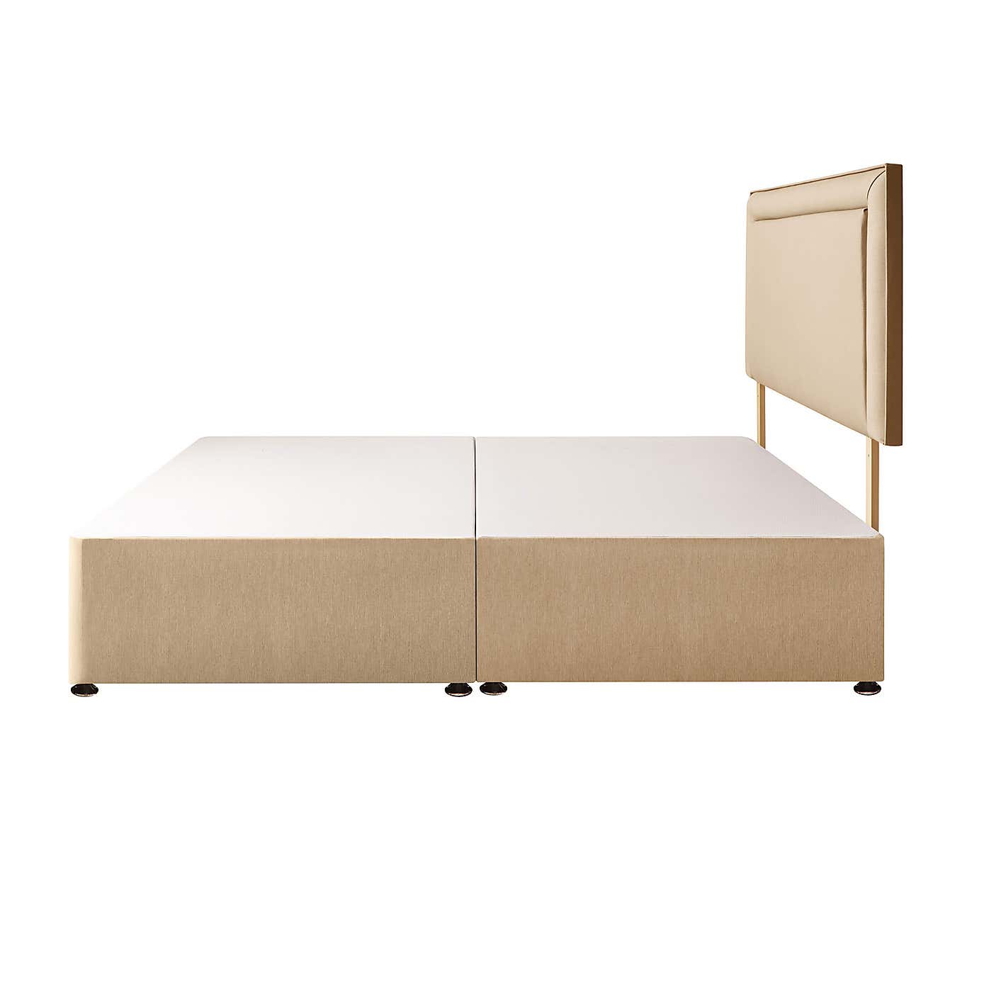 Silentnight 2 Drawer Divan Bed With Fabric Malvern Headboard