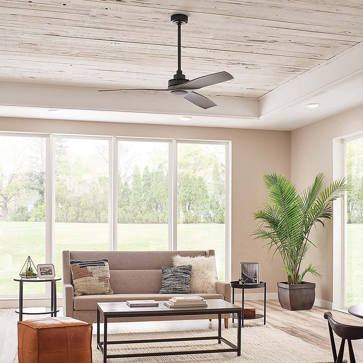 Kichler Ried Ceiling Fan & Remote, 142cm