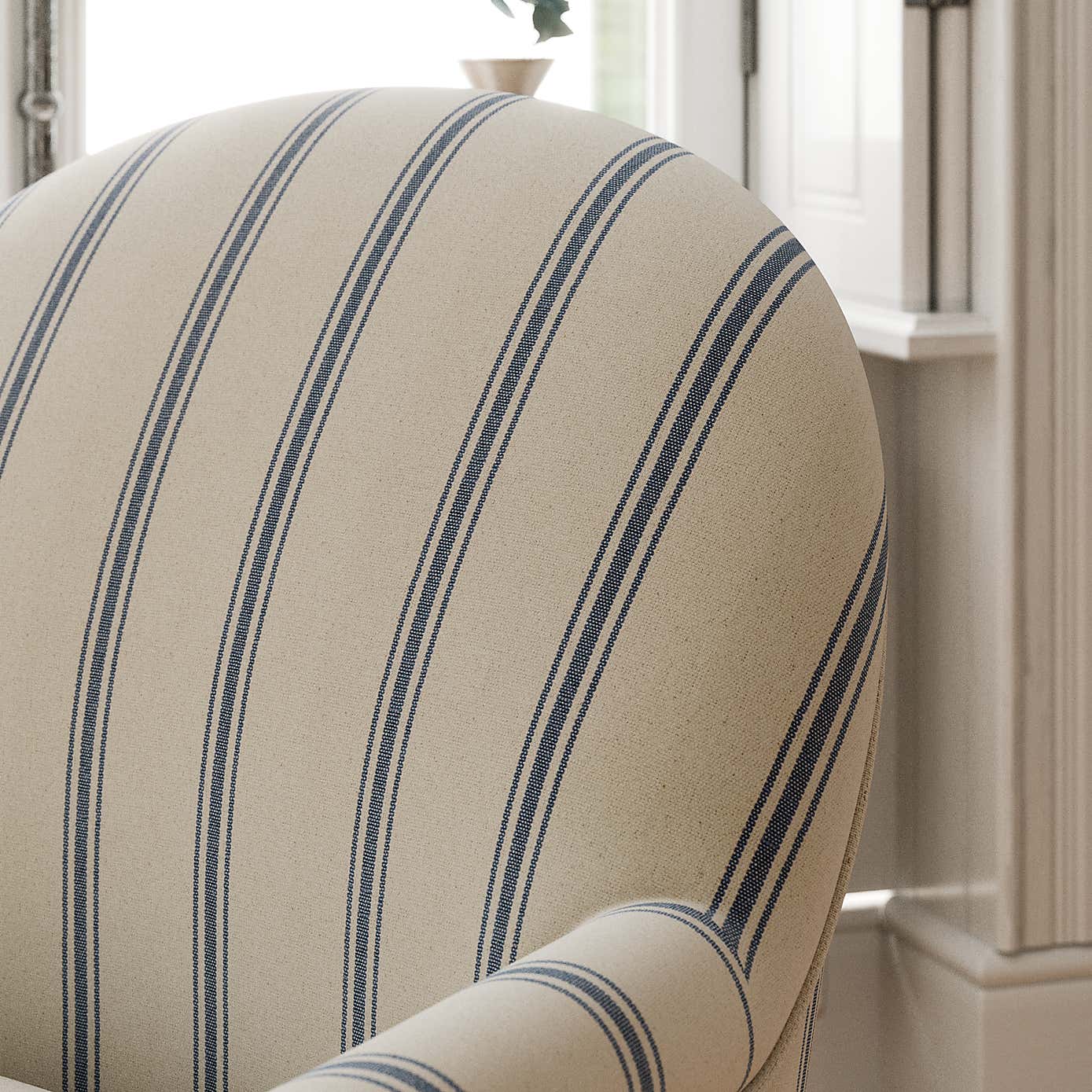 Petit Armchair, Folkstone Stripe