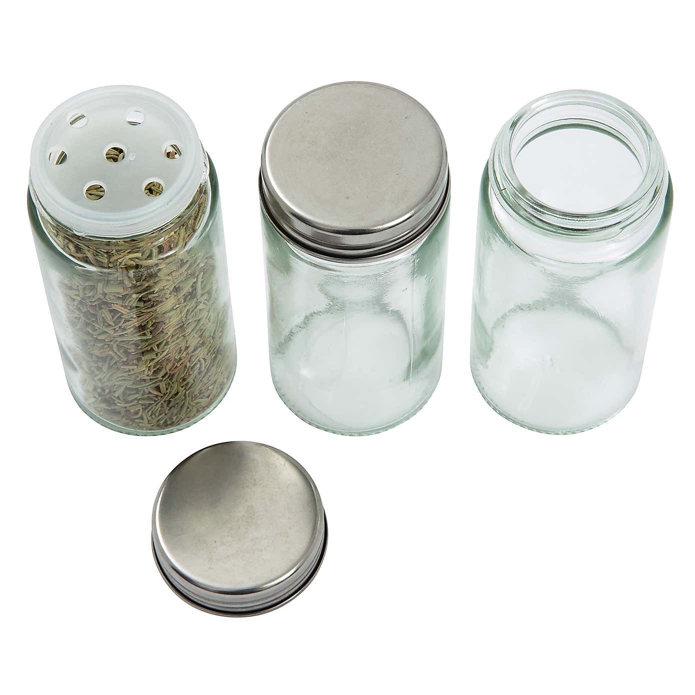 Stainless Steel 16 Jar Rotating Spice Rack Set