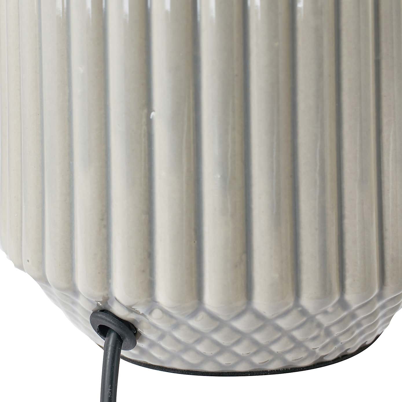 Meribel Tall Geo Textured Ceramic Table Lamp