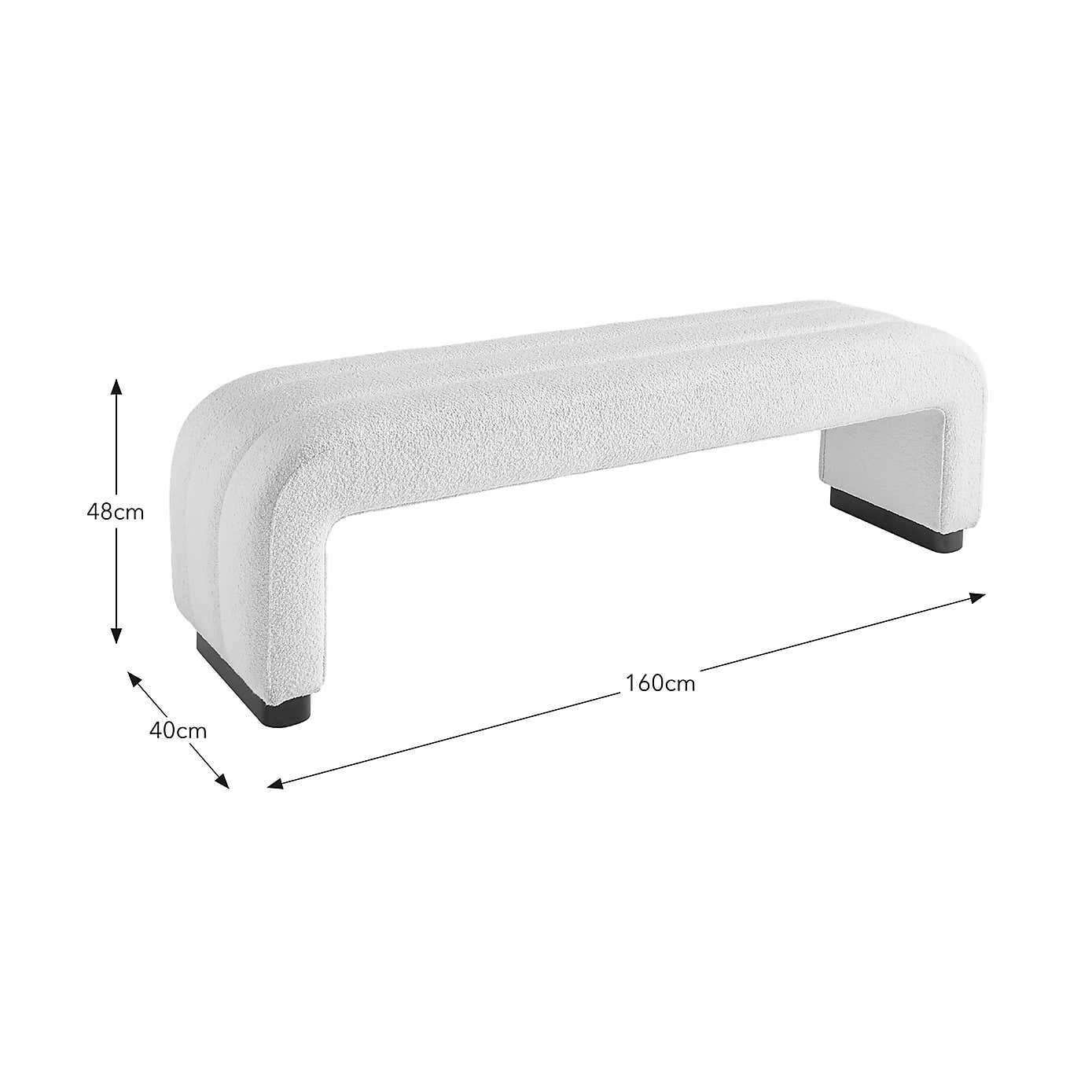 Lucilla Boucle Dining Bench