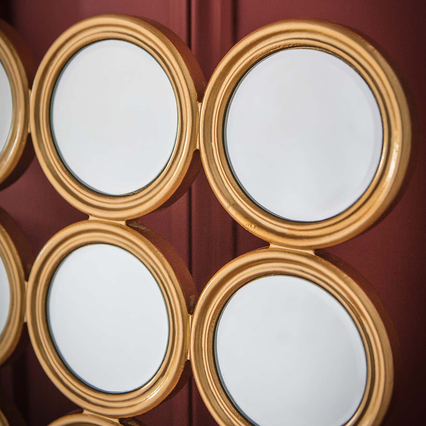 Larysa Circles Square Wall Mirror