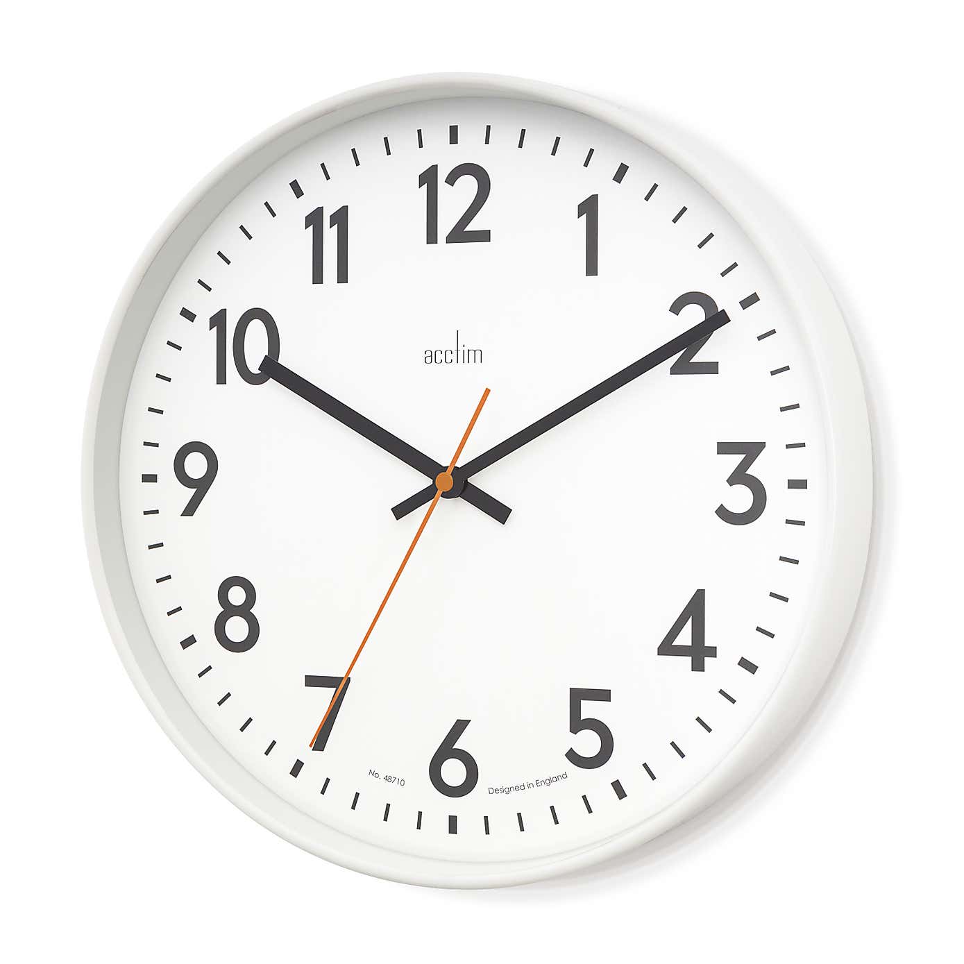 Acctim Hugo Modern Bright Wall Clock 30cm