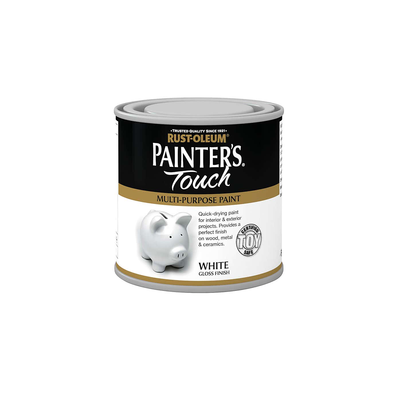 Rust-Oleum White Gloss Painter's Touch Toy Safe Paint 250ml