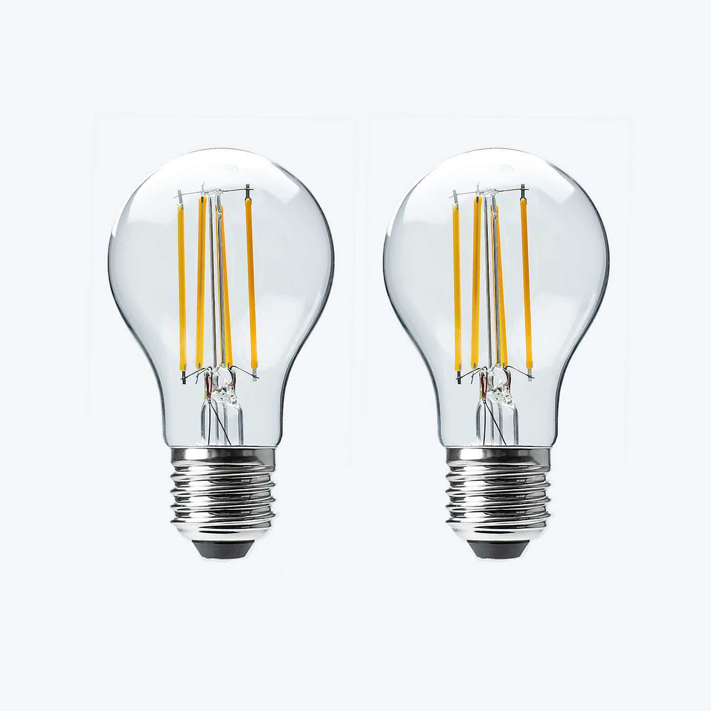 Status 6.5W Filament ES GLS Bulb 2 Pack