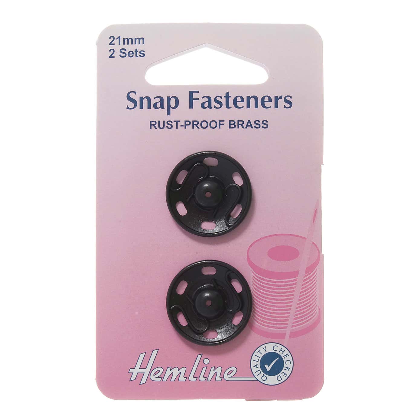 Sew on Black Snap Fasteners