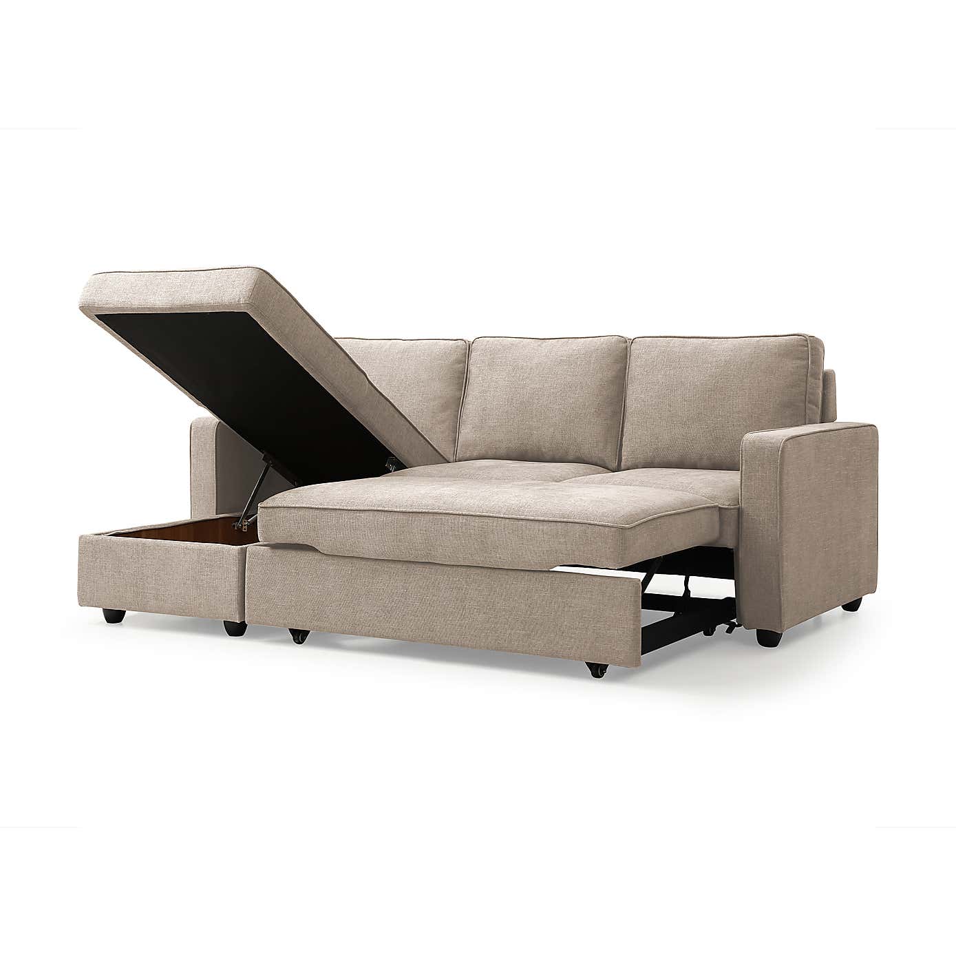 Kayden Reversible Woven Corner Double Sofa Bed