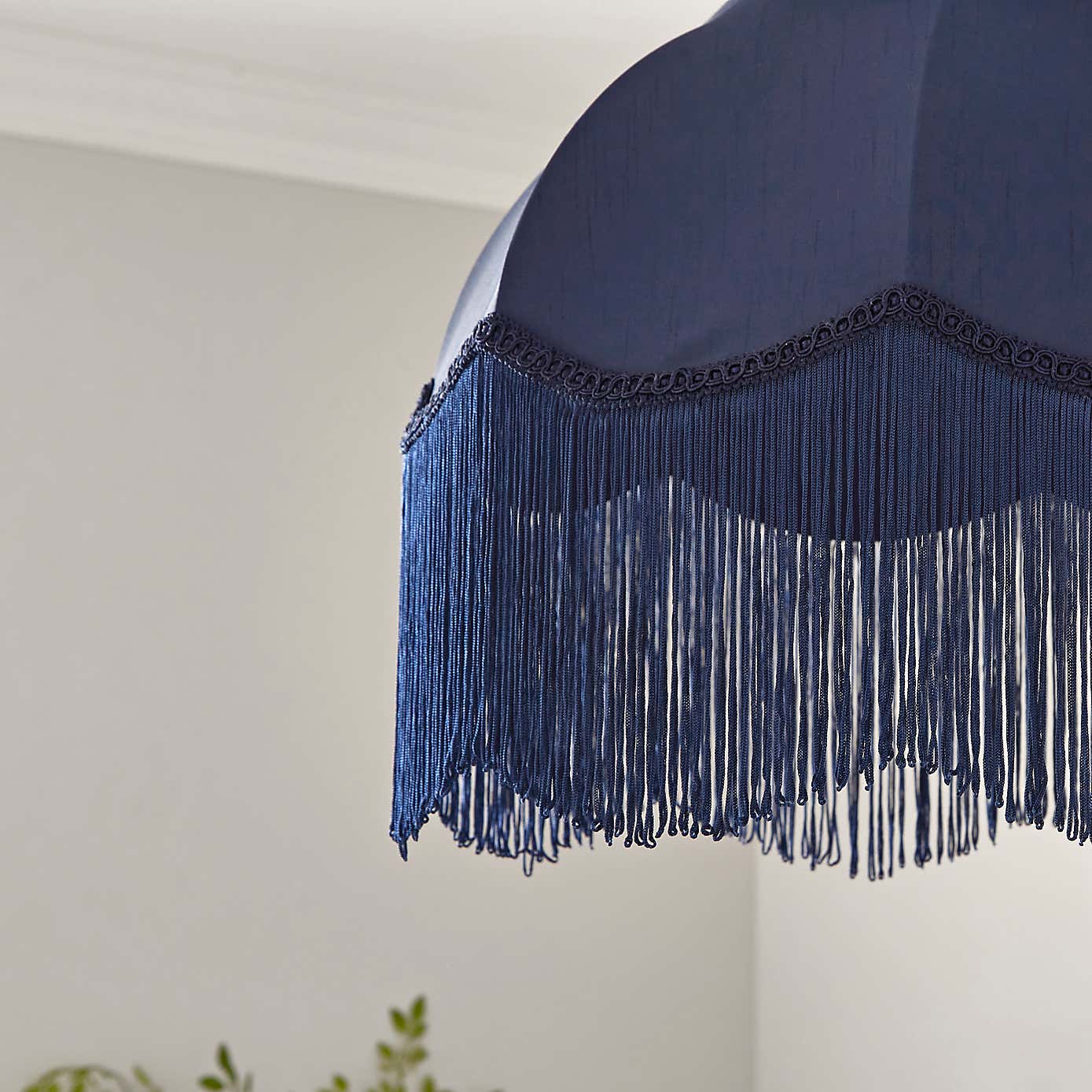 Carmona Fringed Satin Lamp Shade