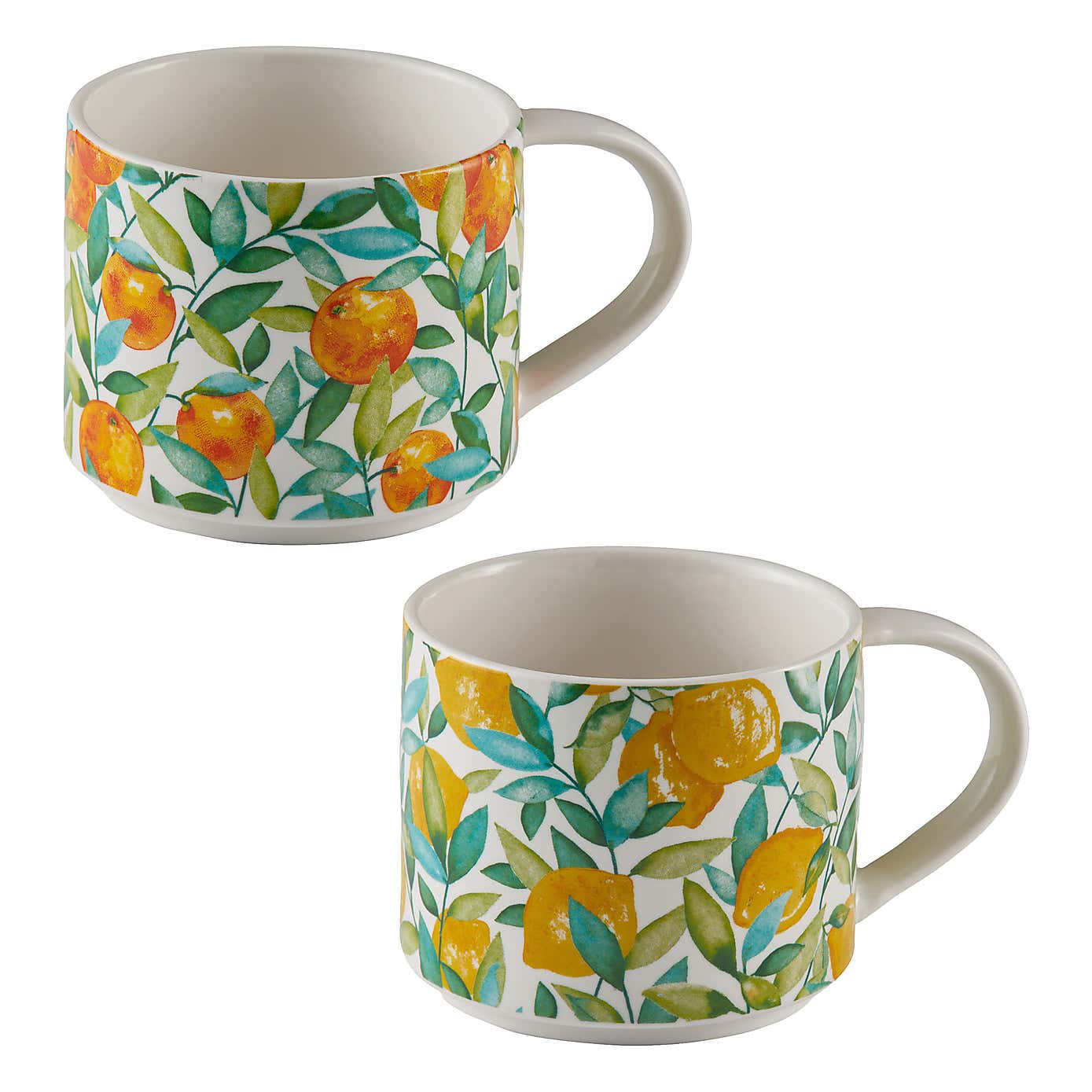 Price & Kensington Set of 2 Oranges & Lemons Mugs