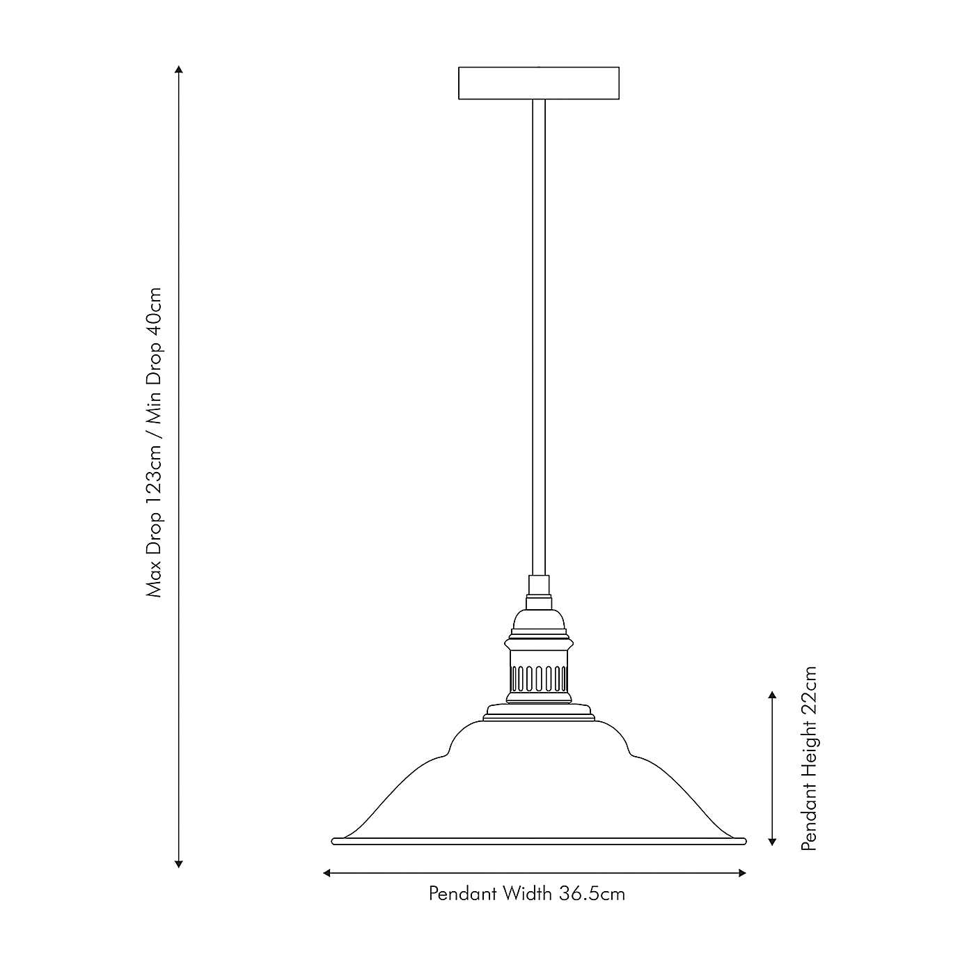 Macchiato Metal Cafe Pendant