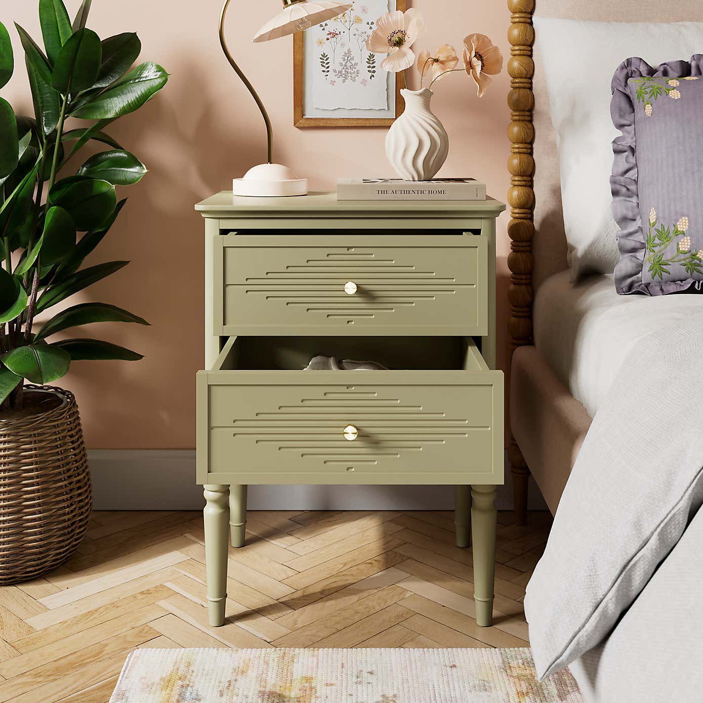 Ottilie 2 Drawer Bedside Table