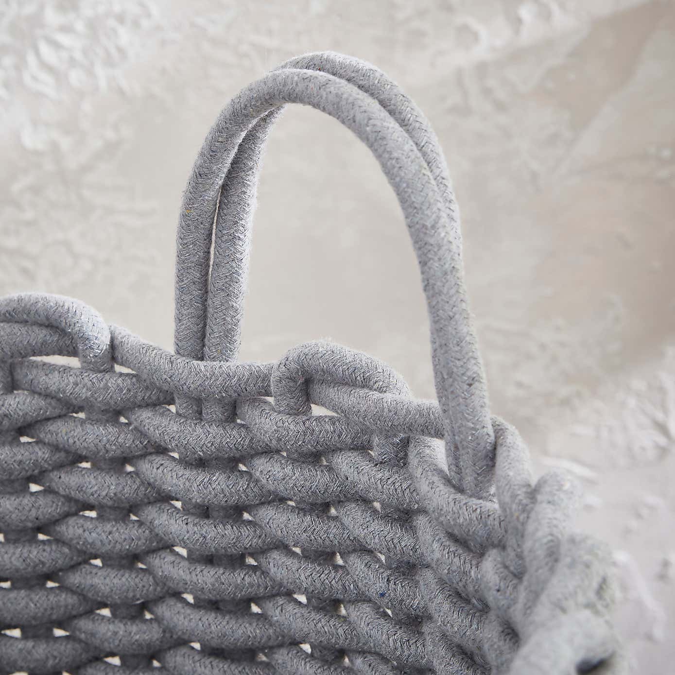 Rope Grey Laundry Basket