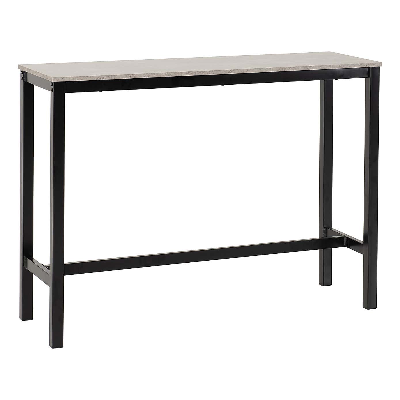 Athens Concrete Effect Breakfast Bar Set