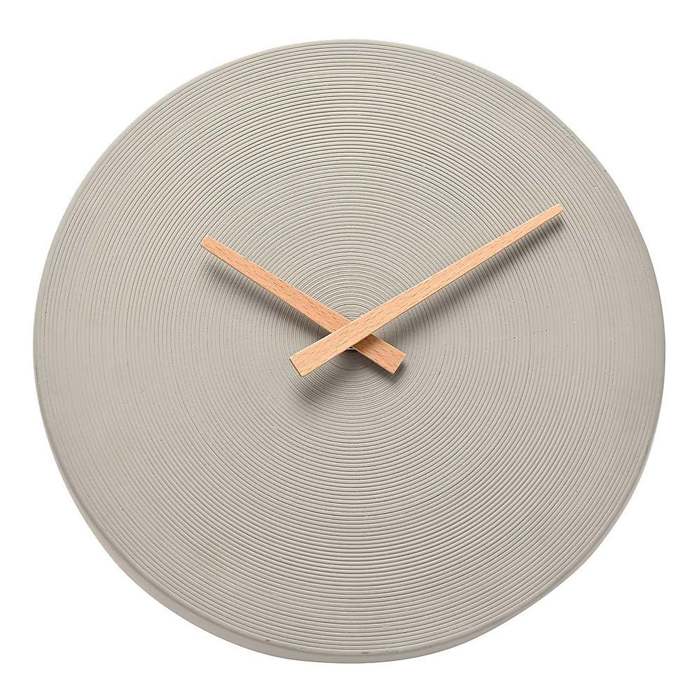 Interval Cement Wall Clock