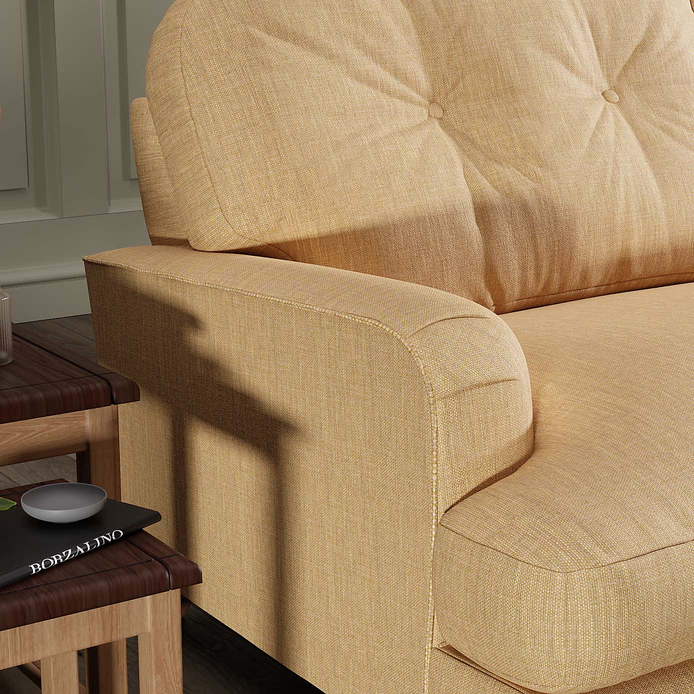 Martha Faux Linen 2 Seater Sofa