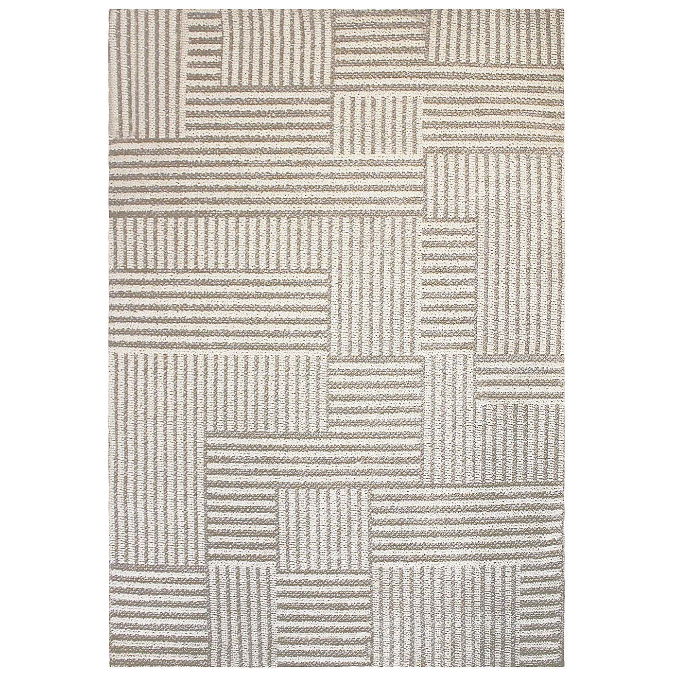 Bobble Grid Washable Rug