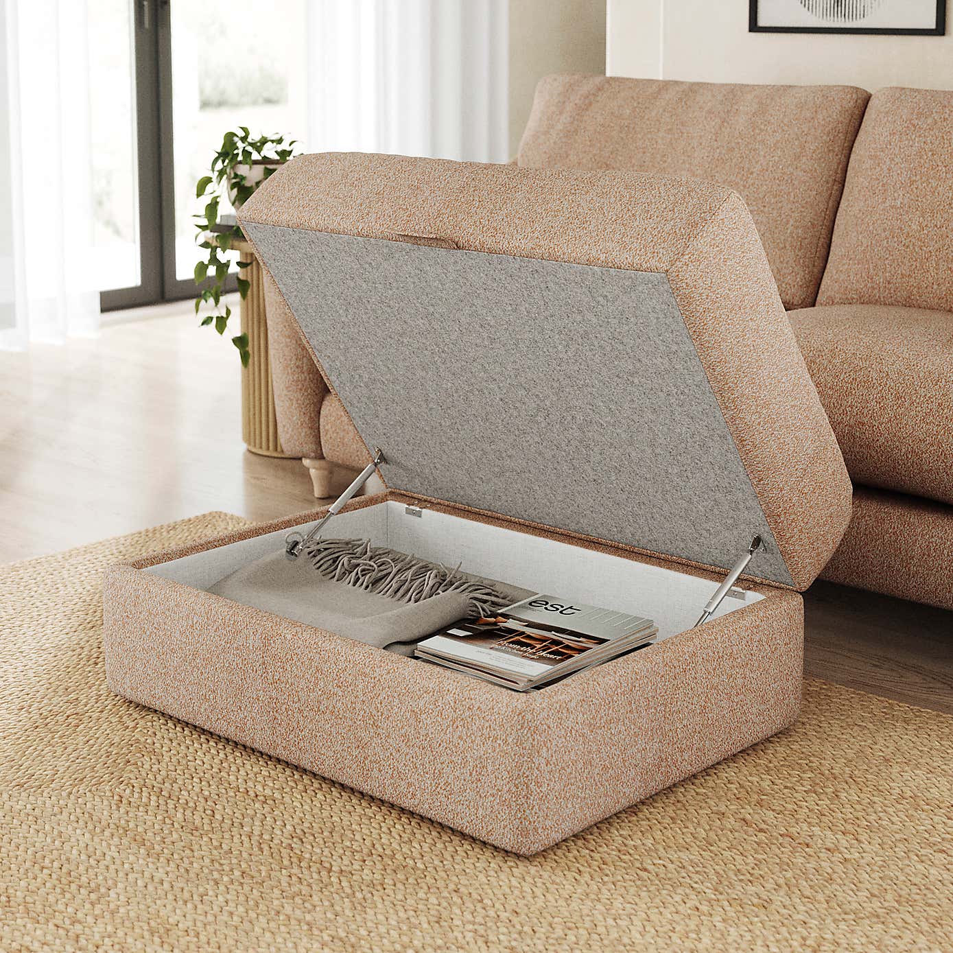 Hattie Cosy Weave Storage Footstool