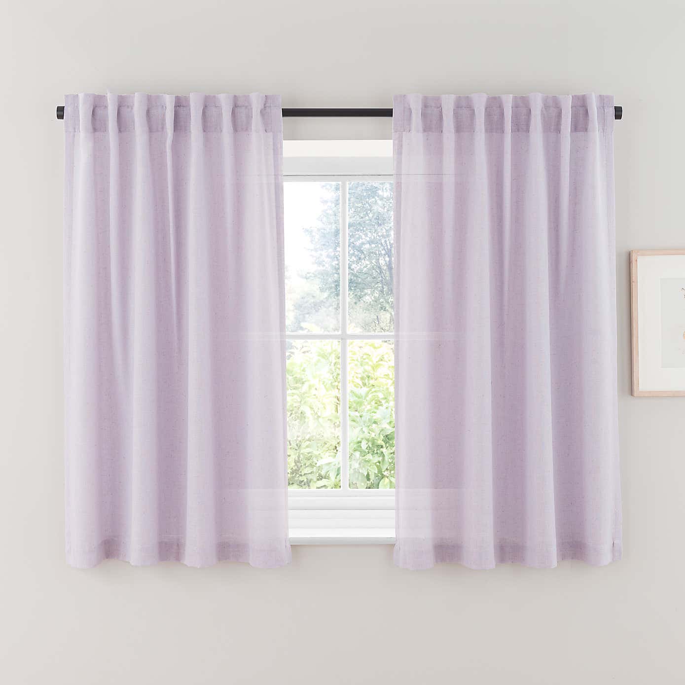 Touch of Linen Unlined Tab Top Curtains