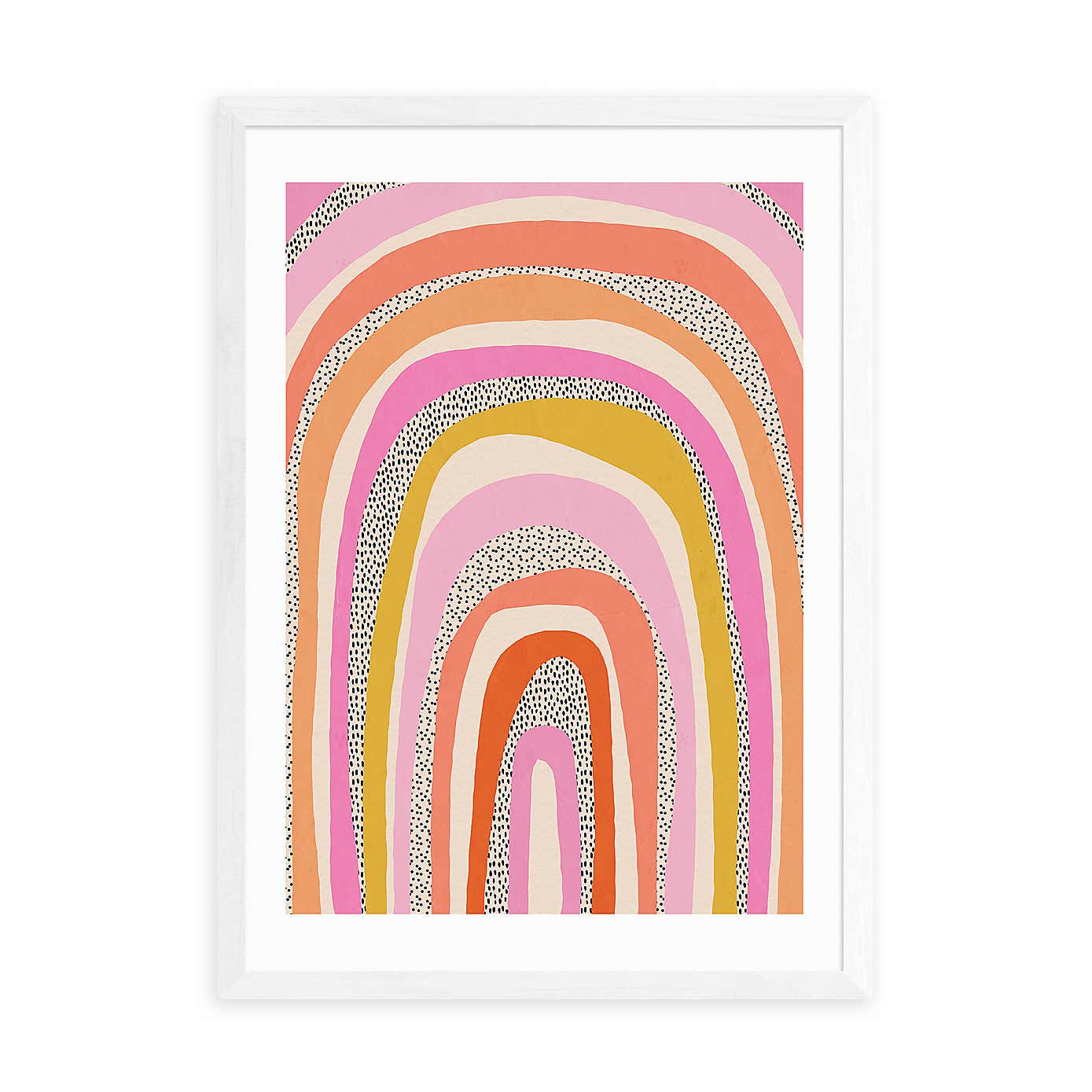 East End Prints Funky Rainbow Arches Print