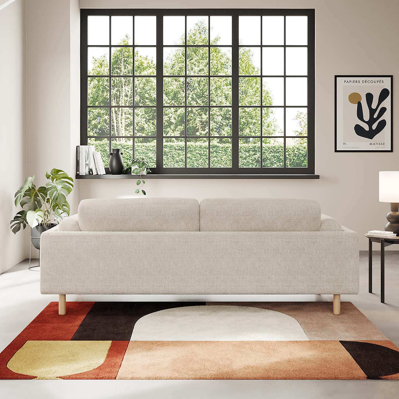 Newton Chunky Tonal Weave 4 Seater Sofa