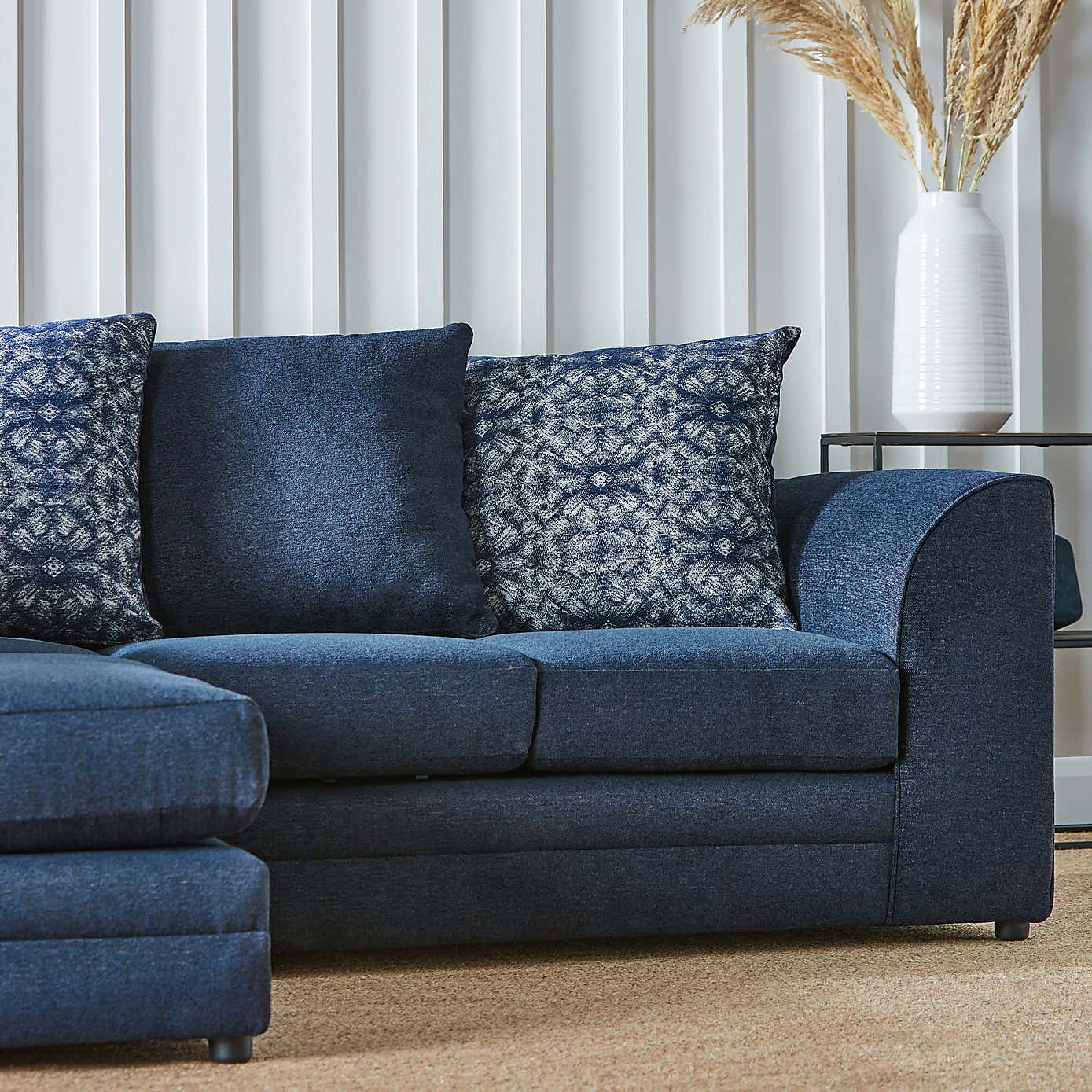 Washington Chenille Small Corner Sofa