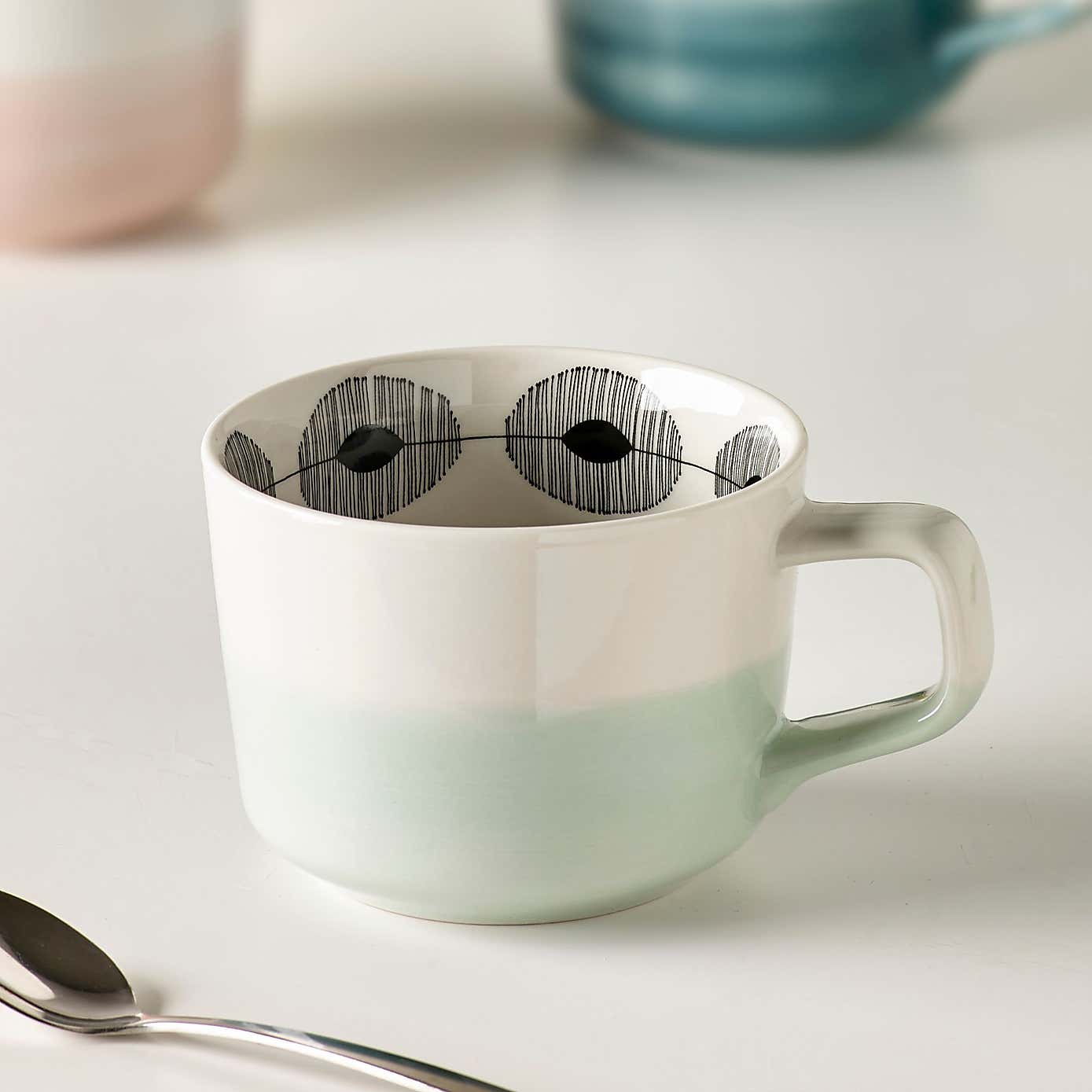 Set of 2 MissPrint Dewdrops Mugs