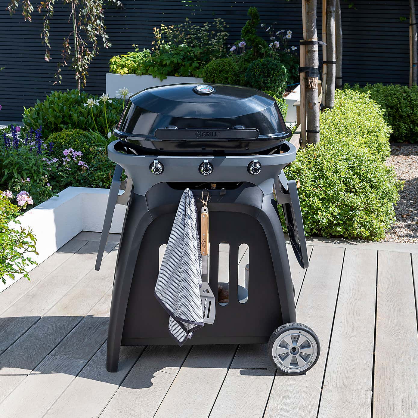 Norfolk Grills N-Grill Gass BBQ Grill, 3 Burner