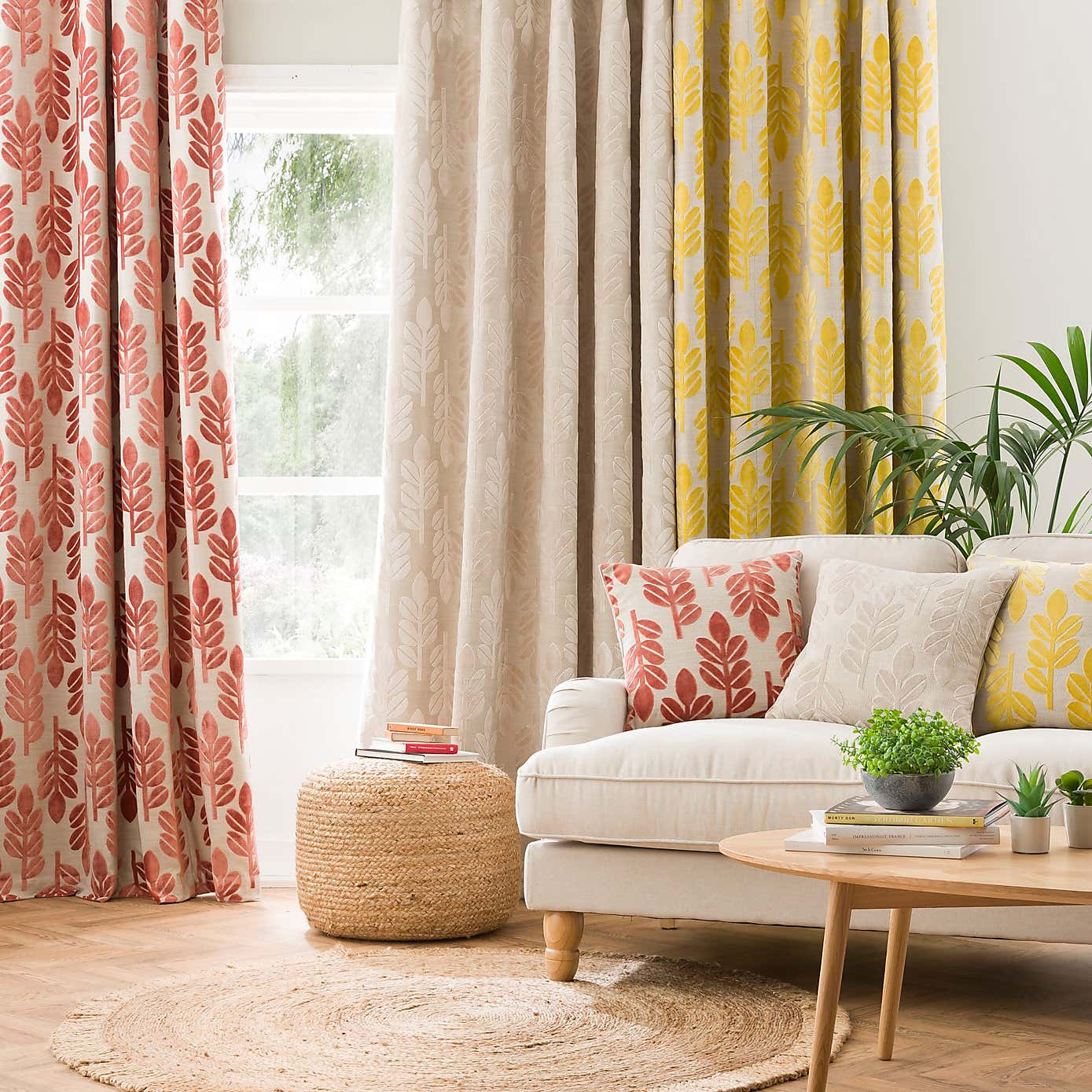 Annika Cut Velvet Eyelet Curtains