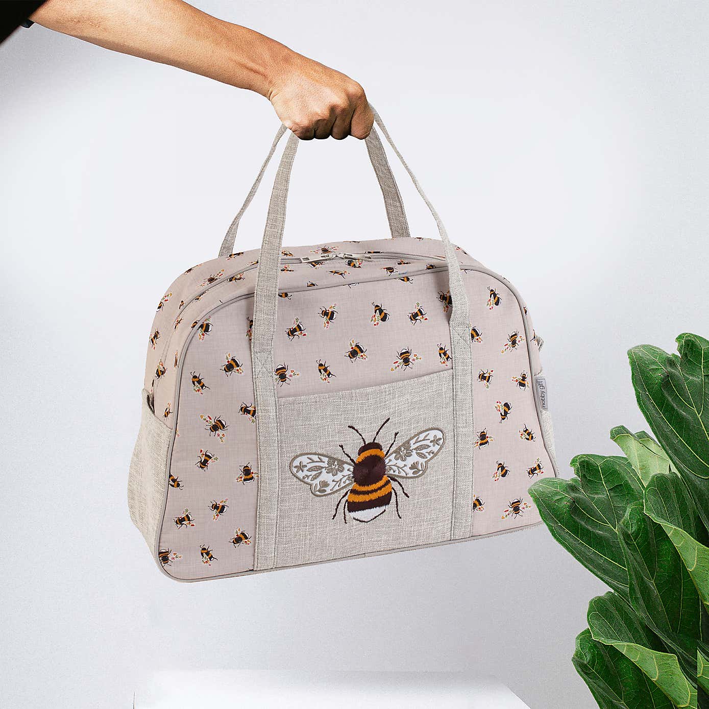 Hobby Gift Bee Embroidered Sewing Machine Bag