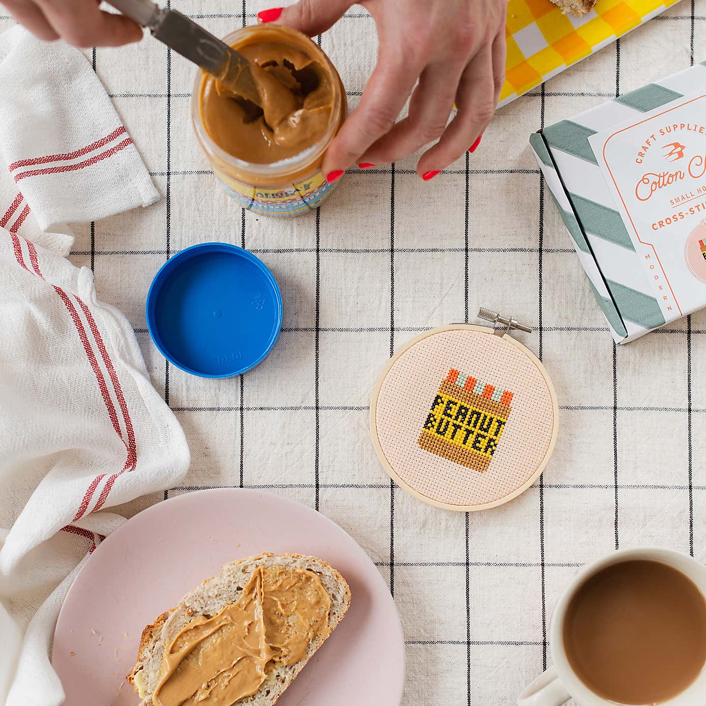 Cotton Clara Peanut Butter Cross Stitch Kit