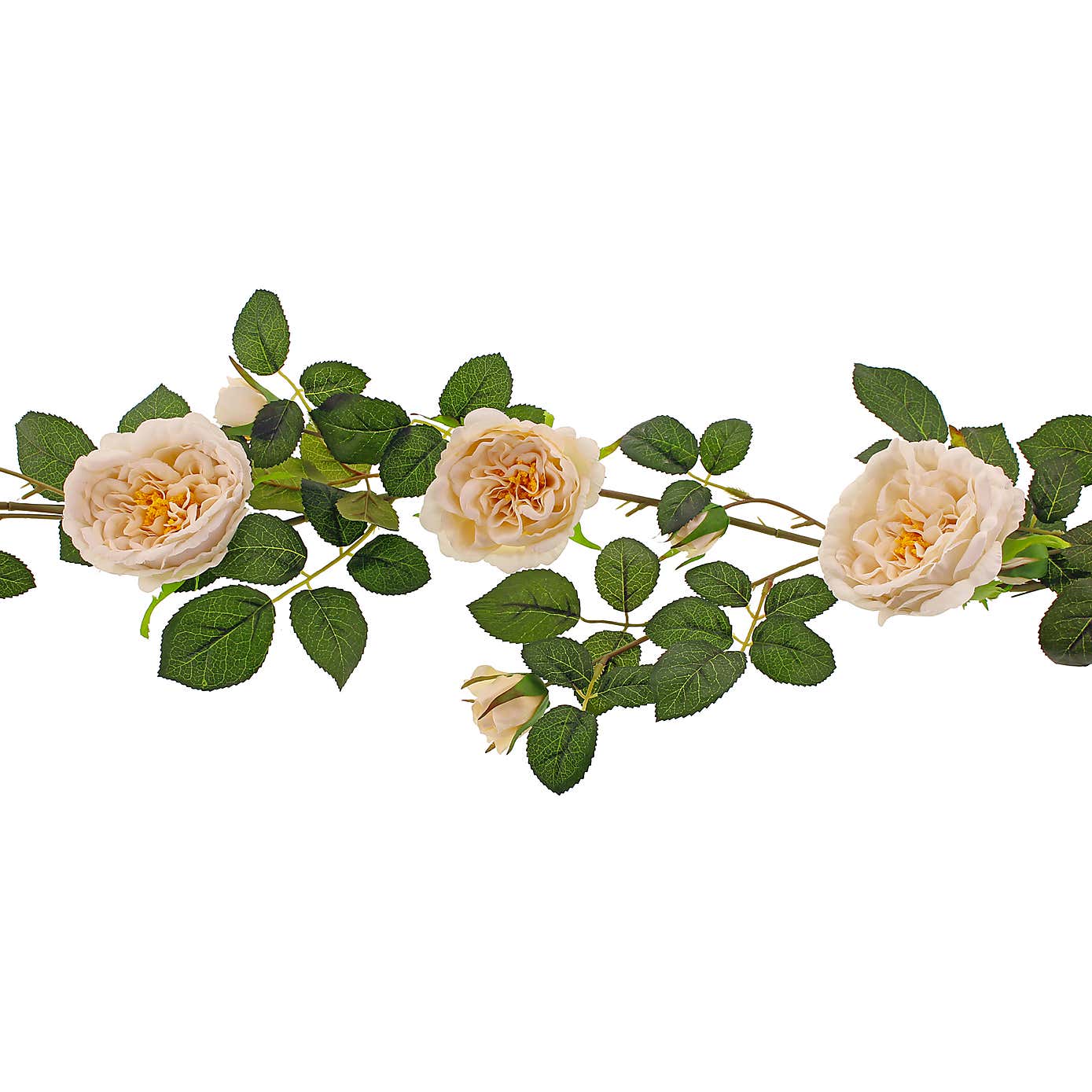 Artificial Cream Peony Garland
